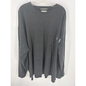 WOLVERINE FR Flame Resistant Long Sleeve Work Shirt Charcoal Gray Size 4X